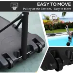 Height Adjustable Basketball Hoop, Portable Basketball Stand, 30" Backboard, Indoor Outdoor Goals Set for Kids Youth Adults - Image 7