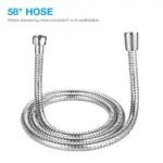 5 Setting Handheld High Pressure Shower Head with 5 Foot Hose - Image 8