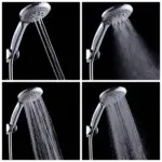 5 Setting Handheld High Pressure Shower Head with 5 Foot Hose - Image 14