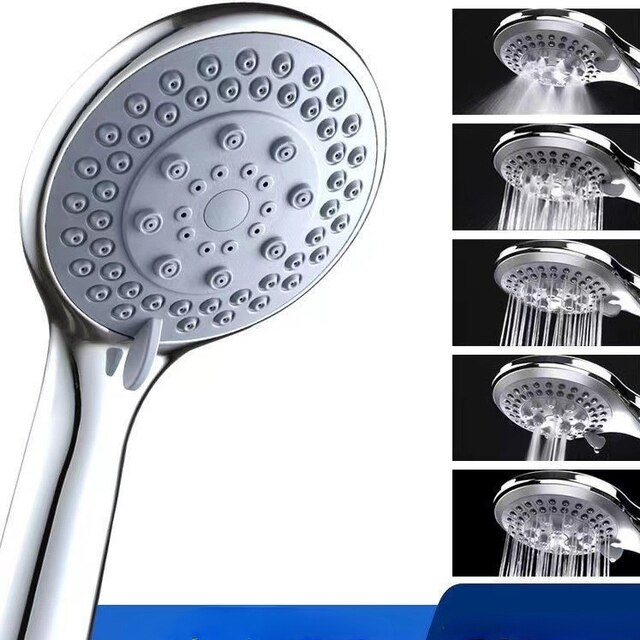 5 Setting Handheld High Pressure Shower Head with 5 Foot Hose