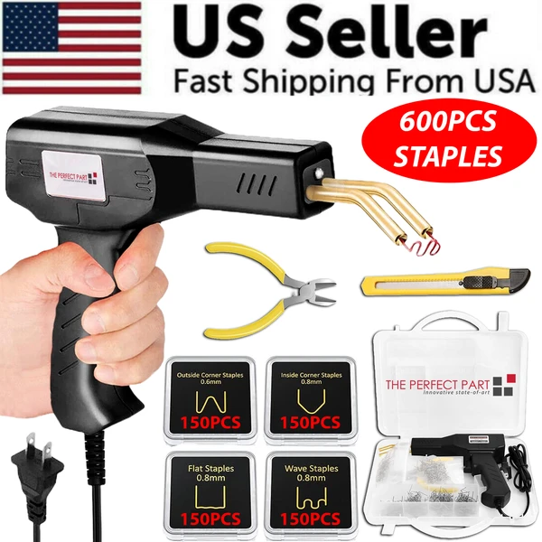 hot-stapler-car-bumper-fender-fairing-welder-gun-plastic-repair-kit-600-staples-6.webp 150W Hot Stapler Plastic Repair Welding Kit with 600 Staples Pliers and Knife - Image 1