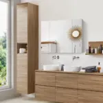 Illuminated Organization: White LED Bathroom Mirror Cabinet with Dimmer, USB and 3 Doors - Image 2