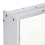 Illuminated Organization: White LED Bathroom Mirror Cabinet with Dimmer, USB and 3 Doors - Image 8