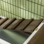 Indoor Rabbit Hutch Wooden Guinea Pig Cage with Tray Lockable Doors Coffee - Image 9