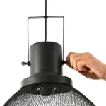 Industrial Pendant Light Fixtures with Adjustable Hanging Chain, Black - Image 8