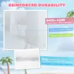 Inflatable Bounce House, 3-in-1 White Castle Bouncy House with Slide, Ball Pit and 370W Blower for Kids Ages 3-8, White - Image 4