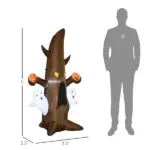 Inflatable Halloween Ghost Tree Smiling Ghost Pumpkins 5ft LED Outdoor Decor Lawn Garden Party - Image 3