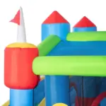 Outsunny Inflatable Water Slide Park 6-in-1 Kids Bounce House Castle with Pool Cannon Slide Trampoline Throwing Wall 450W Blower - Image 9