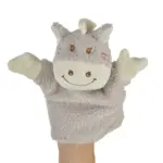 Qaba Interactive Kids Rocking Horse Toy, Gray with Cradlesong and Hand Puppet, for 18-36 Months - Image 9