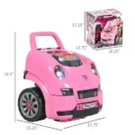 Qaba Interactive Mechanic Kids Truck Engine Toy Set for Creative Play, 61-Piece Car Service Workshop - Image 3
