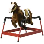 Interactive Spring Rocking Horse Dark Brown Realistic Sounds for Kids 5-12 Years - Image 11