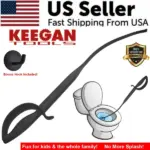 Keegan Tools Toilet Sword 32 Inch Toilet Clog Remover with Wall Hook