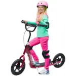 HOMCOM Kick Scooter for Kids 5-12 Years Old with Adjustable Height Handlebar, Non-slip Footplate, Big Wheels, Rear Brake, Red - Image 11