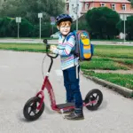 HOMCOM Kick Scooter for Kids 5-12 Years Old with Adjustable Height Handlebar, Non-slip Footplate, Big Wheels, Rear Brake, Red - Image 10