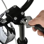 Kick Scooter with Adjustable Handlebar, Teens Ride On Toy with Front and Rear Dual Brakes Inflatable Wheels, For 5+, Black - Image 12