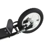 Kick Scooter with Adjustable Handlebar, Teens Ride On Toy with Front and Rear Dual Brakes Inflatable Wheels, For 5+, Black - Image 15