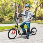 Kick Scooter with Adjustable Handlebar, Teens Ride On Toy with Front and Rear Dual Brakes Inflatable Wheels, For 5+, Black - Image 8