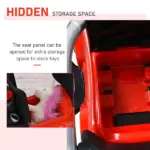 Kids 3 in 1 Push Car Ride-On Stroller Sliding Walking Toy with Horn Music Light Secure Bar for Boys Girls 1-3 Years Old Red - Image 7