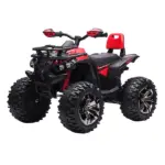 Kids ATV 12V Ride on Car with Music Realistic Headlights Wheels Rechargeable Electric Red - Image 11