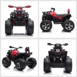 Kids ATV 12V Ride on Car with Music Realistic Headlights Wheels Rechargeable Electric Red - Image 8