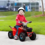 Kids ATV 6V Ride-On Four-Wheeler with Forward Reverse Red Durable Wheels for Toddlers 18-36 Months - Image 2