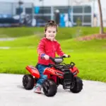 Kids 6V ATV Ride-On Car with Forward and Reverse Red for Ages 18-36 Months - Image 2