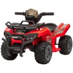 Kids 6V ATV Ride-On Car with Forward and Reverse Red for Ages 18-36 Months - Image 11