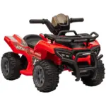 Kids 6V ATV Ride-On Car with Forward and Reverse Red for Ages 18-36 Months