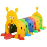 6 Section Kids Caterpillar Crawl Tunnel Playset for Ages 3 to 6 - Image 11