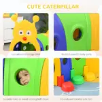 6 Section Kids Caterpillar Crawl Tunnel Playset for Ages 3 to 6 - Image 7