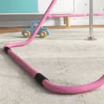 Qaba Kids Folding Gymnastics Bar, Adjustable Height, Bubble Gum Pink - Image 8