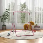 Qaba Kids Folding Gymnastics Bar, Adjustable Height, Bubble Gum Pink - Image 10