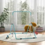 Kids Folding Gymnastics Bar, Adjustable Height, Vibrant Green - Image 10