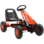 Kids Go Kart, Pedal Car with Adjustable Seat, EVA Wheels, Brake, for Boys and Girls Aged 3-8 Years Old, Red - Image 11
