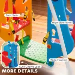 Kids Indoor Swing with Double Seats, Toddler Swing Set with Safety Belts for Aged 3-5, Play Room, Living Room - Image 6
