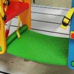 Kids Indoor Swing with Double Seats, Toddler Swing Set with Safety Belts for Aged 3-5, Play Room, Living Room - Image 9