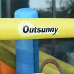 Outsunny Kids Inflatable Water Slide 5-in-1 Bounce House Water Park Jumping Castle with Water Pool, Slide, Climbing Walls and 450W Air Blower - Image 12