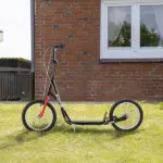 Kids Kick Scooter, Black, Adjustable Handlebar, Dual Rear Brakes, Inflatable Wheels - Image 10