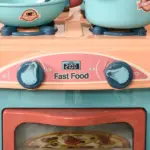 Kids Kitchen Food Stand with Play Food, Cashier Register, Accessories Ages 3-6 - Image 11