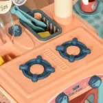 Kids Kitchen Food Stand with Play Food, Cashier Register, Accessories Ages 3-6 - Image 14