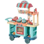 Kids Kitchen Food Stand with Play Food, Cashier Register, Accessories Ages 3-6 - Image 10