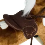 Kids Metal Plush Rocking Horse with Nursery Rhyme Music, Soothing and Entertaining Rocker for Boys and Girls, Dark Brown - Image 8