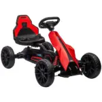 Kids Pedal Go Kart Outdoor Ride-on Toy with Adjustable Seat Swing Axle Handbrake Red for Boys and Girls 3-8 Years - Image 11