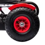 Kids Pedal Go Kart with Adjustable Seat, Rubber Wheels, Red - Image 8