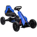 Aosom Kids Pedal Go Kart with Adjustable Seat Swing Axle Blue Outdoor Ride-on Toy - Image 11