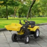 Kids Pedal Go Kart with Front Loader Digger, Bright Yellow, Outdoor Play Toy for Ages 3+ - Image 10