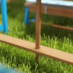 Kids Picnic Table Set with Foldable Umbrella, Removable Cushions and Boxes, Dinosaur Theme, Blue - Image 9