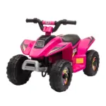 Aosom Kids Ride-On ATV 6V Four Wheeler Battery Operated Car with Forward Reverse Switch for Toddlers Pink - Image 11