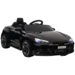 Kids Ride-On Car, Black, 12V Electric, 3.1 MPH, Suspension, for Ages 3-5, Horn Honking