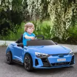 Kids 12V Electric Ride-On Car with Remote Control and Suspension Blue for Ages 3-5 - Image 2
